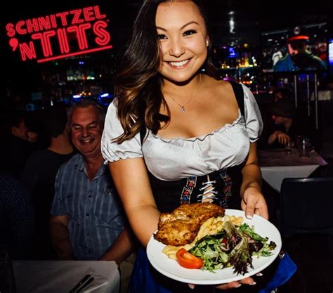 Oktoberfest Topless Barmaids Schnitzel N Tits