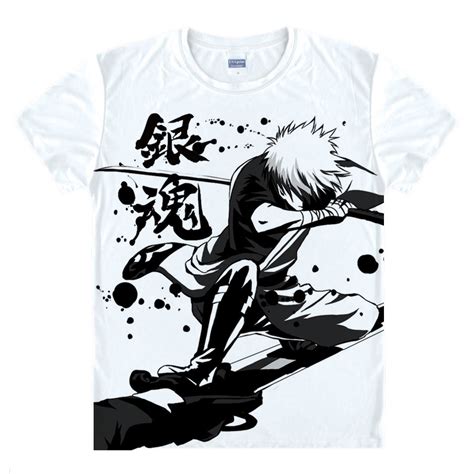 Gintama T Shirts Kawaii Japanese Anime T Shirt Manga Shirt Cute Cartoon