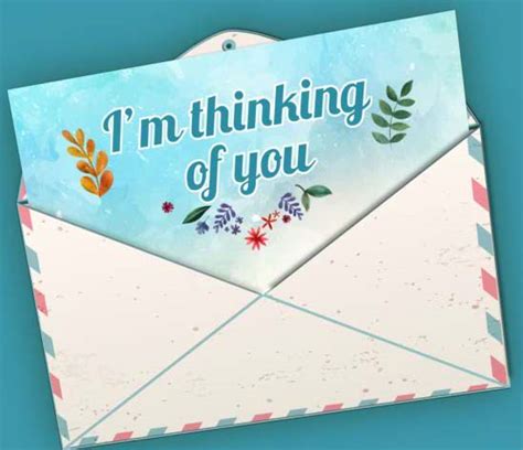 Thinking Of You With A Letter Free Thinking Of You Ecards 123 Greetings
