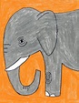 How to Draw an Easy Elephant · Art Projects for Kids