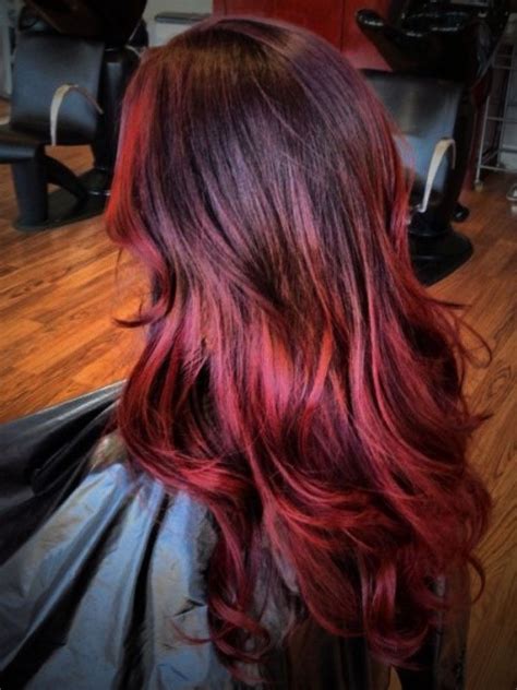 Thinking about getting brown ombre hair color? Red-Ombre-Hair-Color | Ombre Dark Cherry | Dark Brown ...