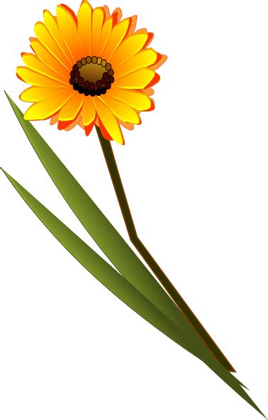 Gerbera Clip Art At Vector Clip Art Online