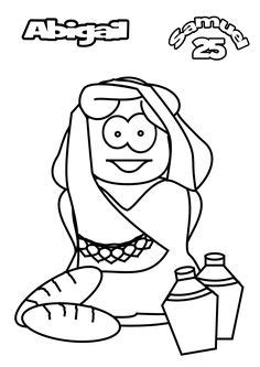 Abigail helped david bible craft by let. Kindness - David, Abigail, Nabal | Bible coloring pages ...