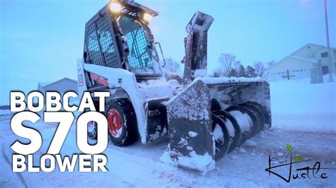 Bobcat S70 Removing Snow In April Youtube