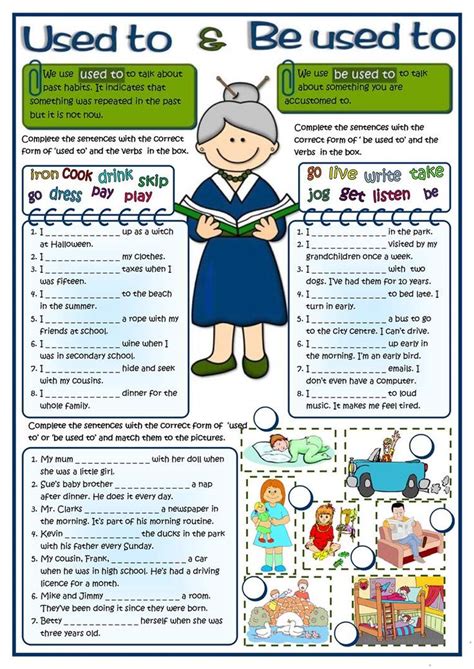 Used To And Be Used To Worksheet Free Esl Printable Worksheets Made By