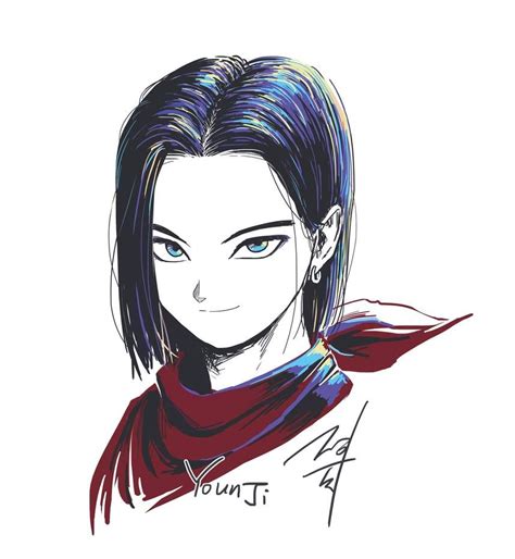 I'm gonna draw every android, and make a big wallapaper. Android 17 by https://www.deviantart.com/papersmell on ...