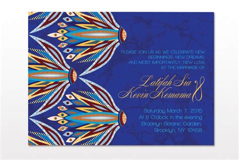 Oyinkan African Wedding Invitation Bibi Invitations