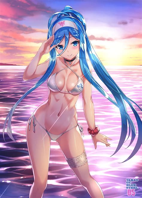 Wallpaper Illustration Sunset Sea Long Hair Anime