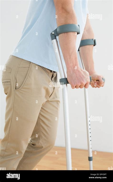 Crutches Hi Res Stock Photography And Images Alamy