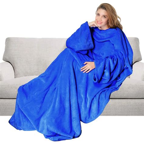 Micro Plush Fleece Custom Blanket With Sleeves Buy Fleece Blanket