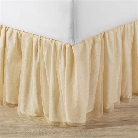 Gold Tulle Bedskirt Pbteen