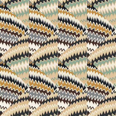 Premium Vector Abstract Zig Zag Striped Seamless Pattern Hand Drawn