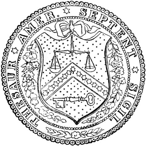 Seal Of The Treasury Department Clipart Etc