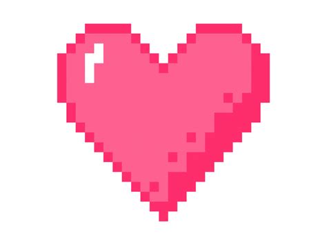 Pixel Art Heart Png