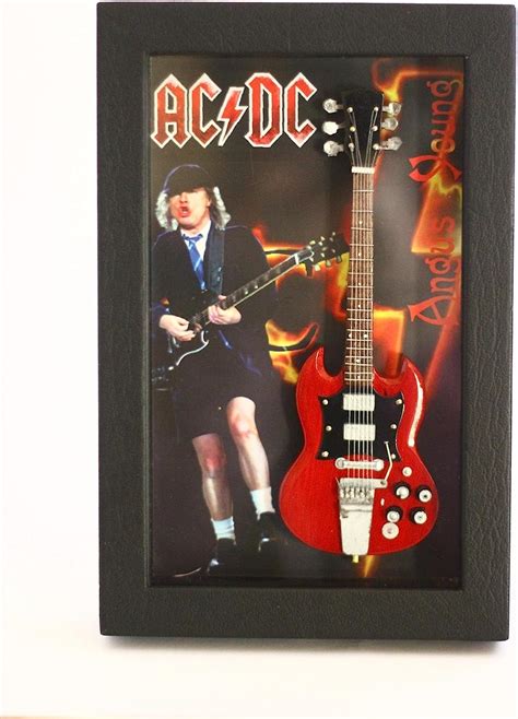 Rgm8800 Angus Young Acdc Miniature Guitar Collection In