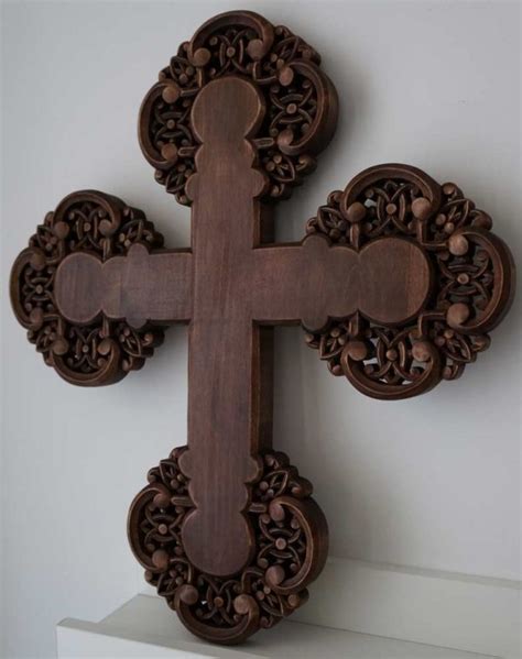 Hand Carved Wooden Crosses Blessedmart