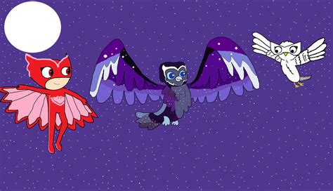 Owlette Snowdrop And The Nocturnowl By Cmanuel1 On Deviantart