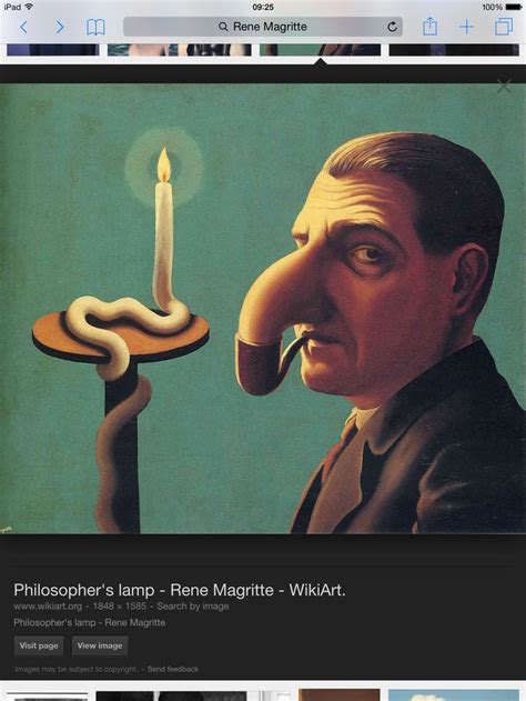 Weird Nose Man With Snake Candle Magritte Art Magritte Rene