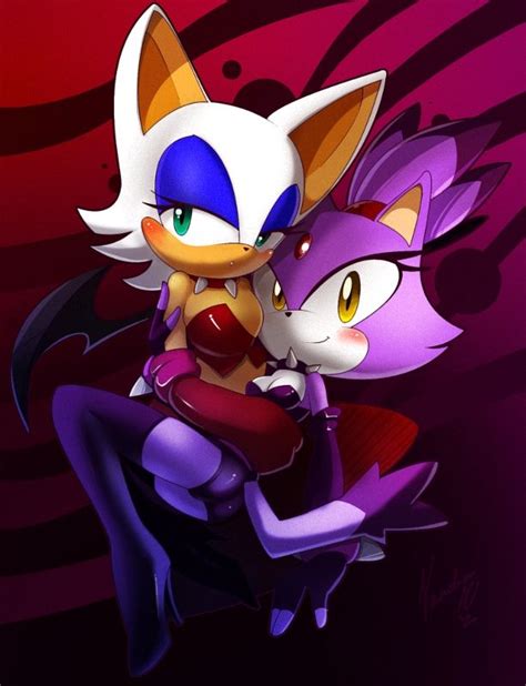 Blaze And Rouge Ur Mine By Nancher Rouge The Bat Sonic The Hedgehog Rouge