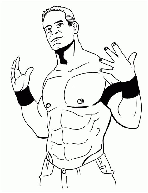 John Cena Coloring Pages To Print Coloring Home