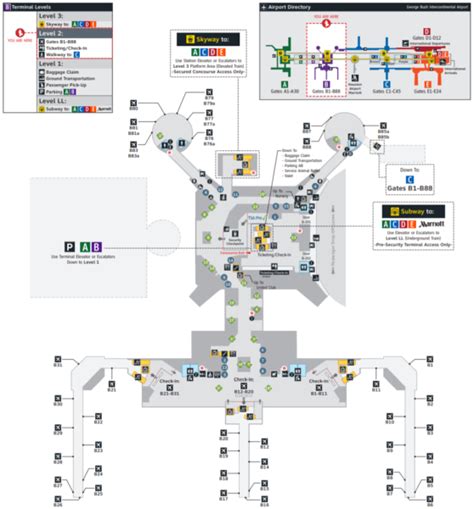 George Bush Intercontinental Airport Iah Terminal Guide 2023