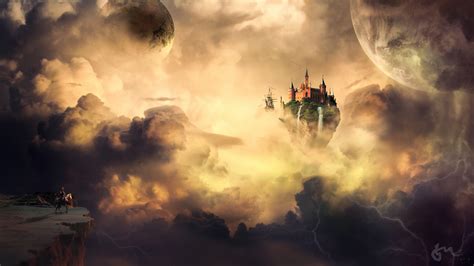 Cloud Castle Fantasy Landscape By Ponteryuurui On Deviantart