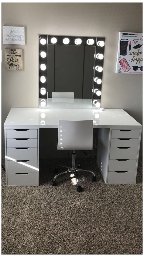 › best stand up desk converter. #ikea #alex #drawers #closet Makeup room inspiration! I ...