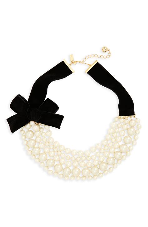 Kate Spade New York Girls In Pearls Frontal Necklace Nordstrom