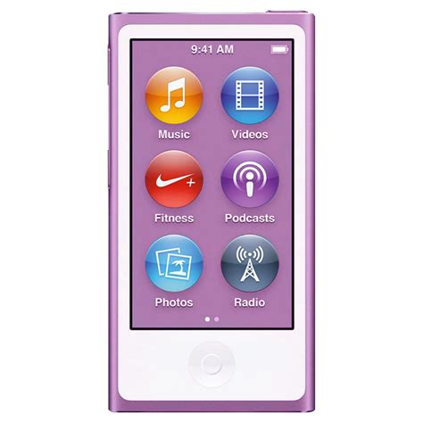 Apple Ipod Nano 7th Gen Md479qba Purple 16gb 25 Wi Fi Unit Only Grade C