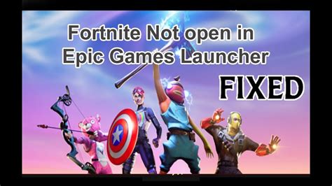 How To Fix Fortnite Not Opening With Epic Games Launcher Youtube