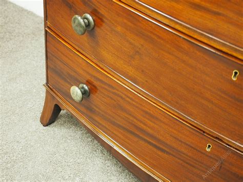 George Iii Mahogany Bow Fronted Chest Of Drawers Antiques Atlas