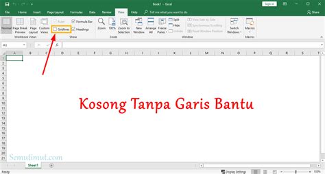 Cara Menghilangkan Garis Di Microsoft Excel Gambar Semutimut