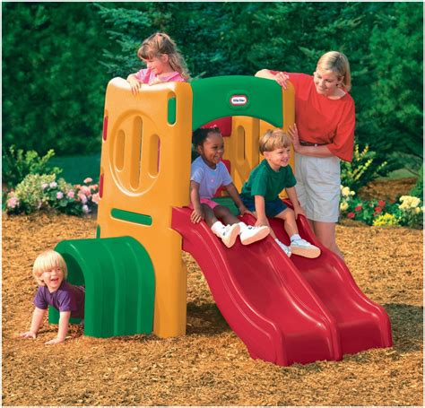 Little Tikes Twin Slide Tunnel Climber Playground Best Educational