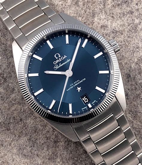 Fs Omega Constellation Globemaster In Steel And Blue Mywatchmart