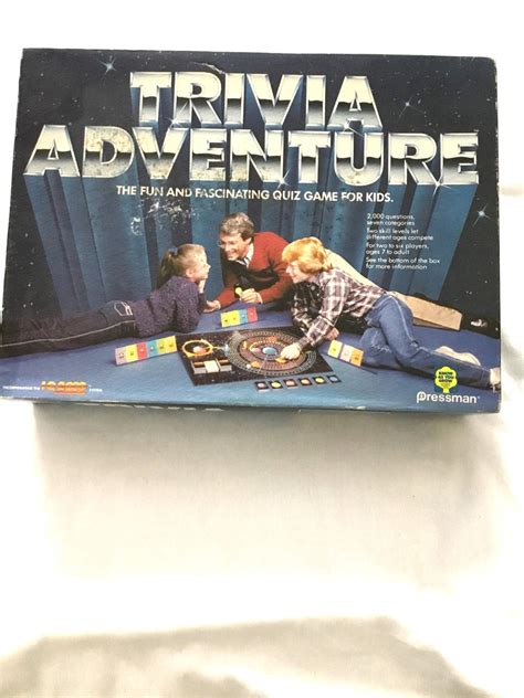 Pressman 1983 Trivia Adventure Board Game Solar System Iq Etsy Denmark