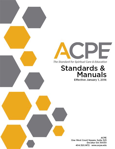 Cover Page Acpe Manuals 2016