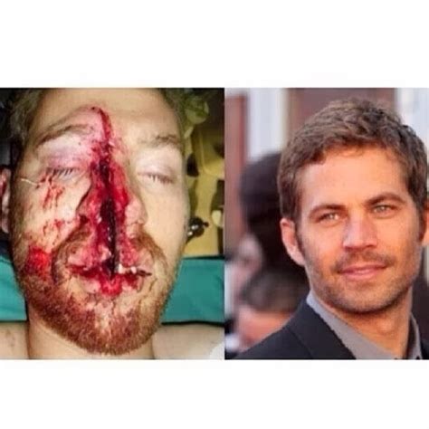 Murio Paul Walker Asi Quedo Su Rostro M S All De Lo Real E Imaginario