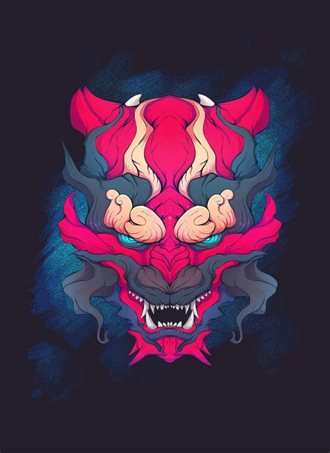 Oni Mask Wallpaper Posted By Christian Joseph