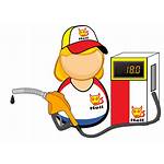 Station Clipart Attendant Gas Spbu Pump Petrol