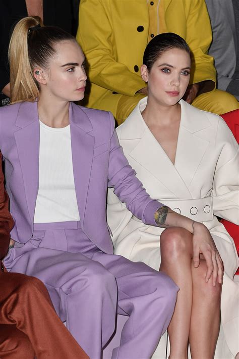 Cara Delevingne Cozies Up To Girlfriend Ashley Benson At Milan Fashion Week