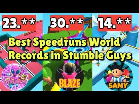 THE BEST STUMBLE GUYS SPEEDRUN WORLD RECORDS YouTube