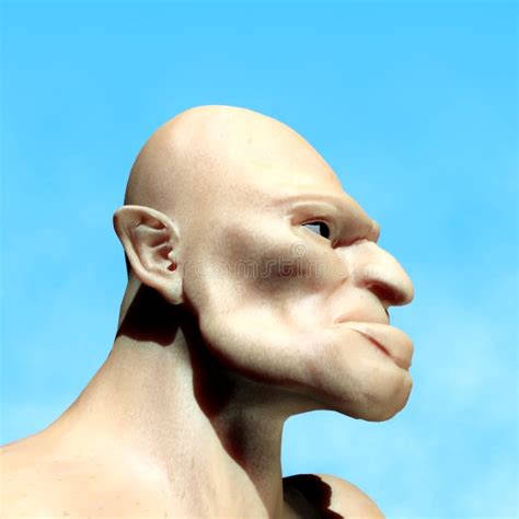Ugly Man Stock Illustration Image Of Torso Profile Mouth 9036349