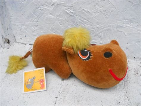 Sawdust Stuffed Hippo Toy From Kamar Hippopotamus Made In Etsy