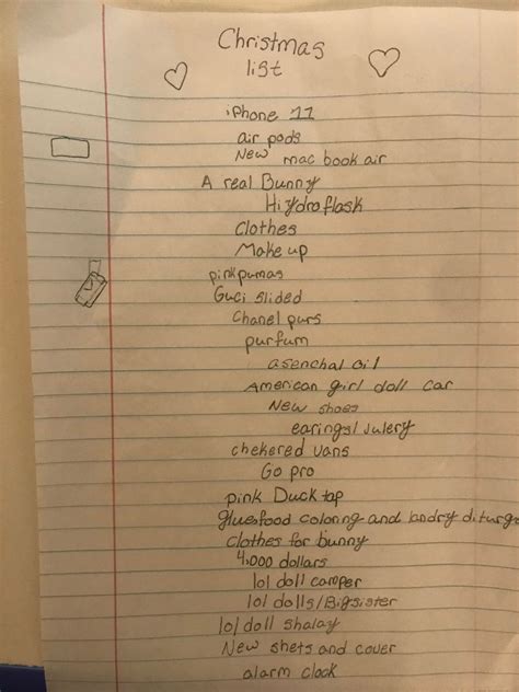 Besides, what's better than getting your parents a gift that they didn't even know they wanted? 10-Year-Old Girl's Christmas List Is As Wild And As ...