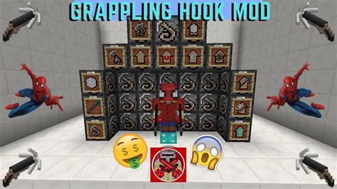 Mod Showcase 16 Grappling Hook Mod Minecraft 1122 Youtube