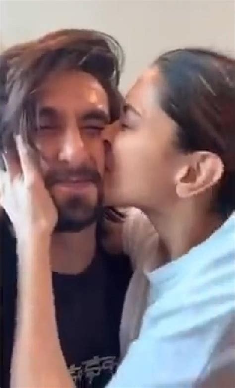 Deepika Padukone Gives A Sweet Kiss To Ranveer Singh Says ‘worlds Most Squishable Face