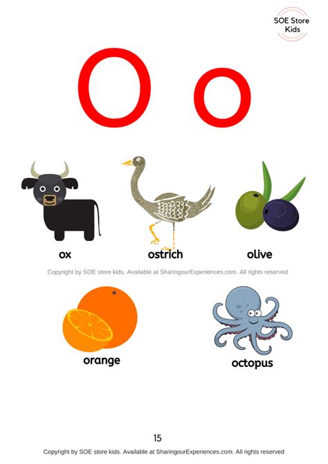 Objects That Start With Letter O