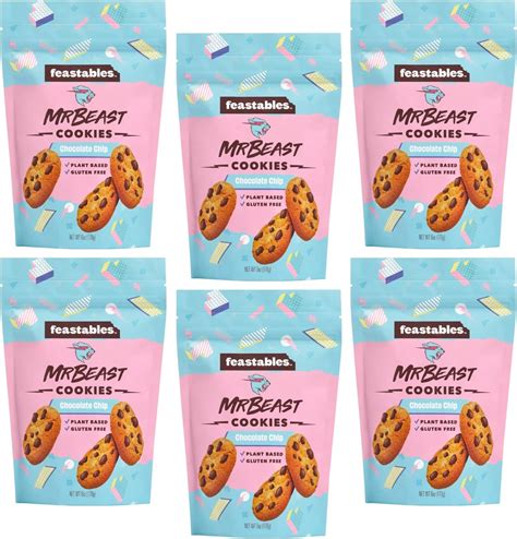 Feastables Mrbeast Chocolate Chip Cookies Made With Plant Based
