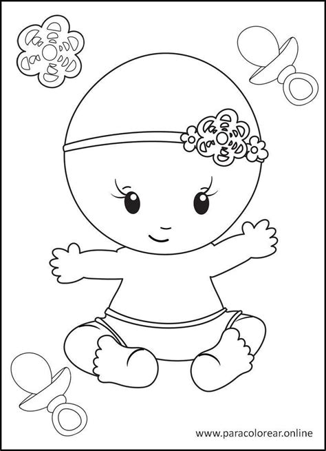 Los Mejores Dibujos de Bebés para Colorear Imprimir y Pintar