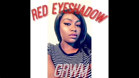 Grwm Red Eyeshadow Look Youtube